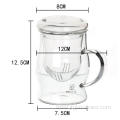 Drinking Glass Tea Cup Infuser With Handle